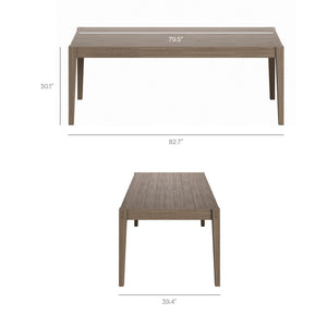 Northlake 9-Piece Outdoor Patio Teak Wood Dining Set by Modway