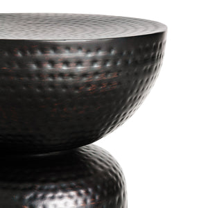 Mella Metal Hammered Side Table by Modway