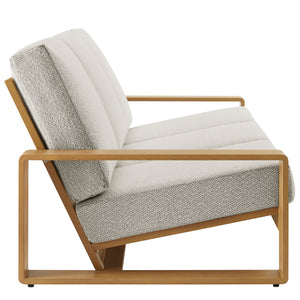 Lirienne Outdoor Patio Aluminum Faux Wood Sofa by Modway