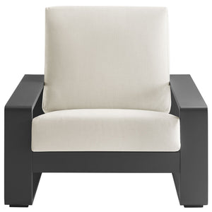 Lirienne Outdoor Patio Aluminum Faux Wood Armchairs Set of 2 by Modway