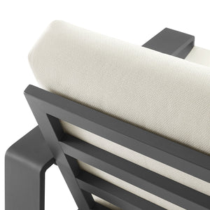 Lirienne Outdoor Patio Aluminum Faux Wood Armchairs Set of 2 by Modway