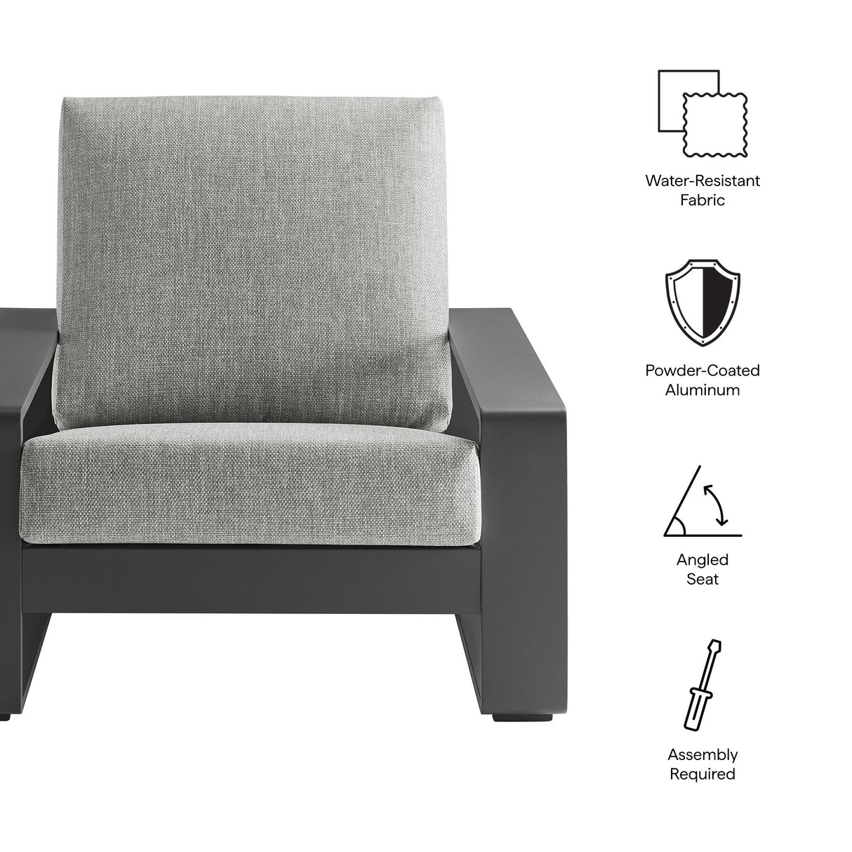 Lirienne Outdoor Patio Aluminum Armchair by Modway