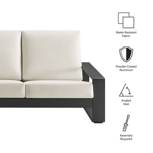 Lirienne Outdoor Patio Aluminum Sofa by Modway