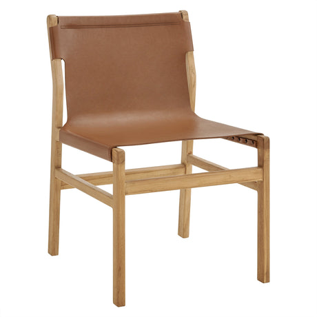 Sonora Leather Dining Side Chair by Modway