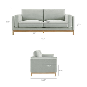 Roscoe 81 Inch Fabric Sofa by Modway