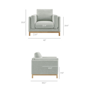 Roscoe Fabric Armchair by Modway