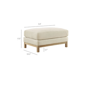 Roscoe Fabric Ottoman by Modway