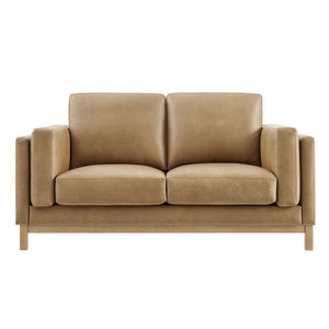 Roscoe 63 Inch Vegan Leather Loveseat by Modway