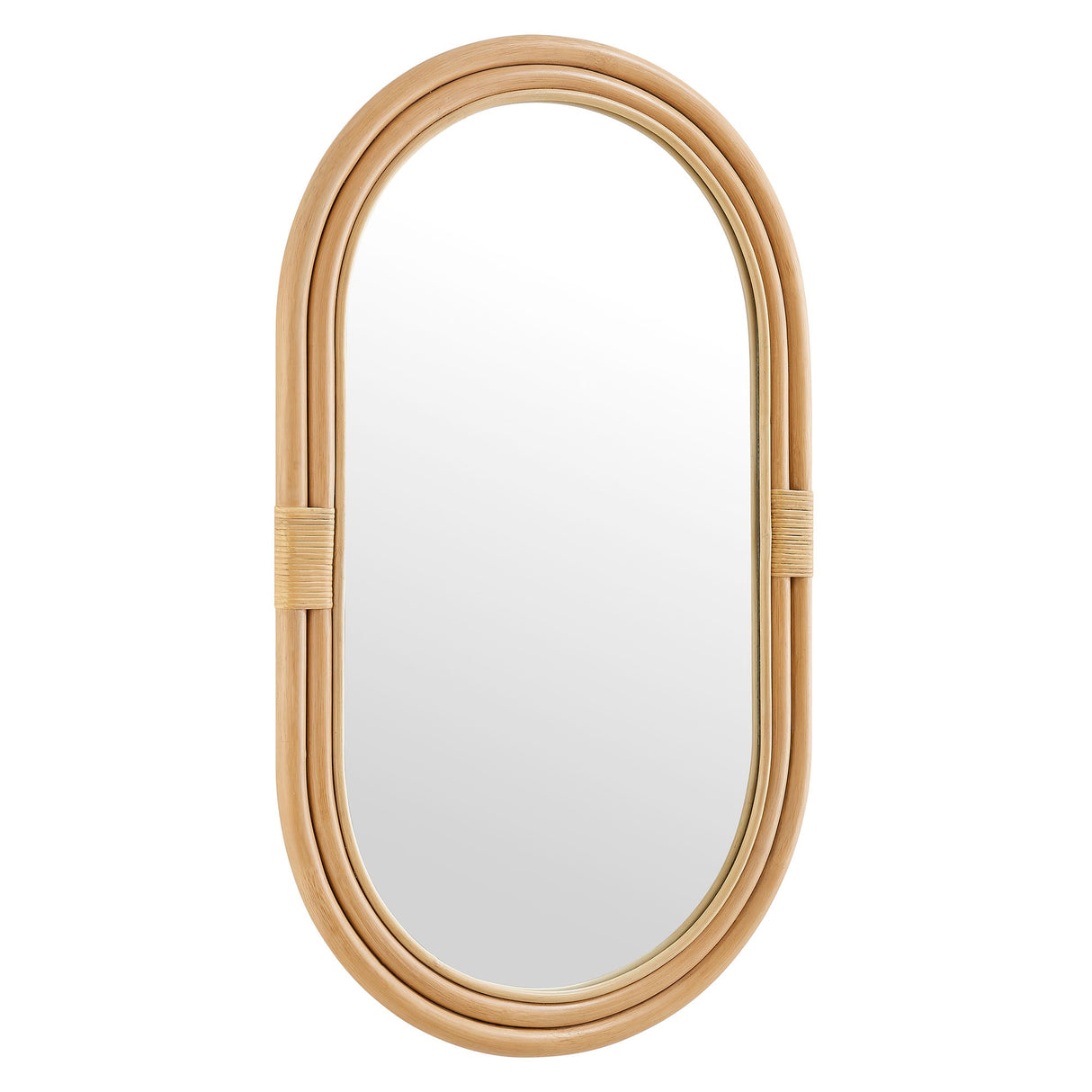 Corsica Oval Rattan Wall Mirror by Modway
