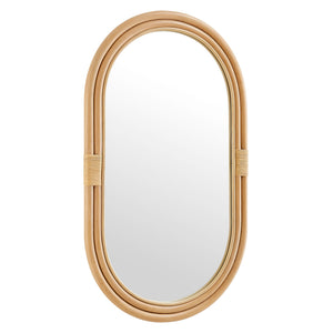 Corsica Oval Rattan Wall Mirror by Modway