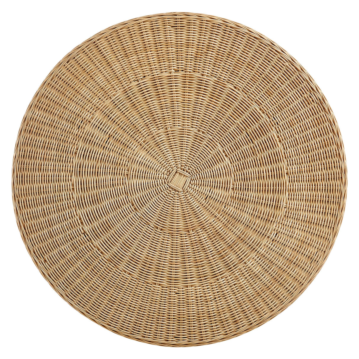 Ainsley 32 Inch Round Natural Rattan Coffee Table