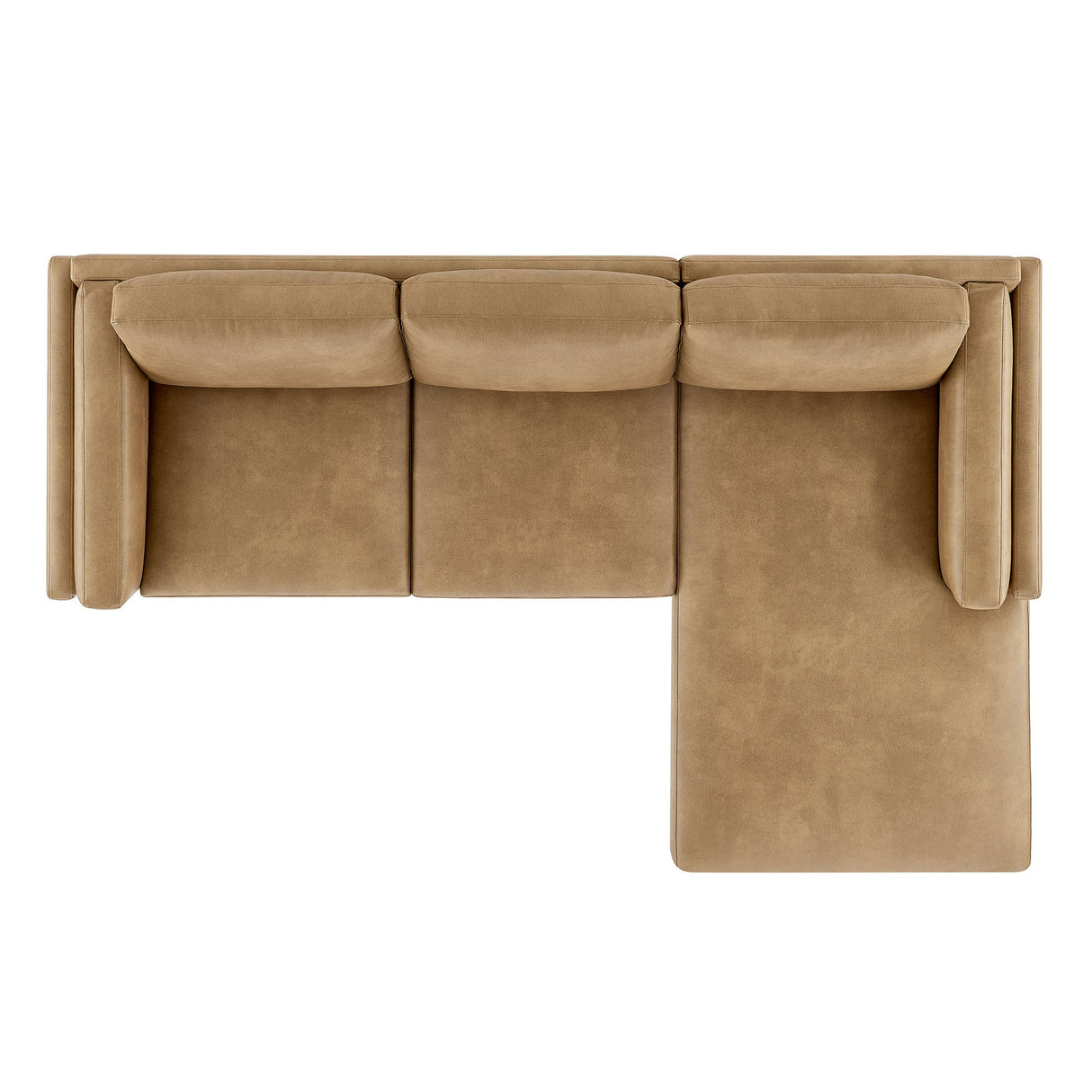 Roscoe Right-Facing Vegan Leather Sectional Sofa with Chaise by Modway