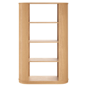 Aspect 74 Inch Curved 4 Tier Bookshelf by Modway
