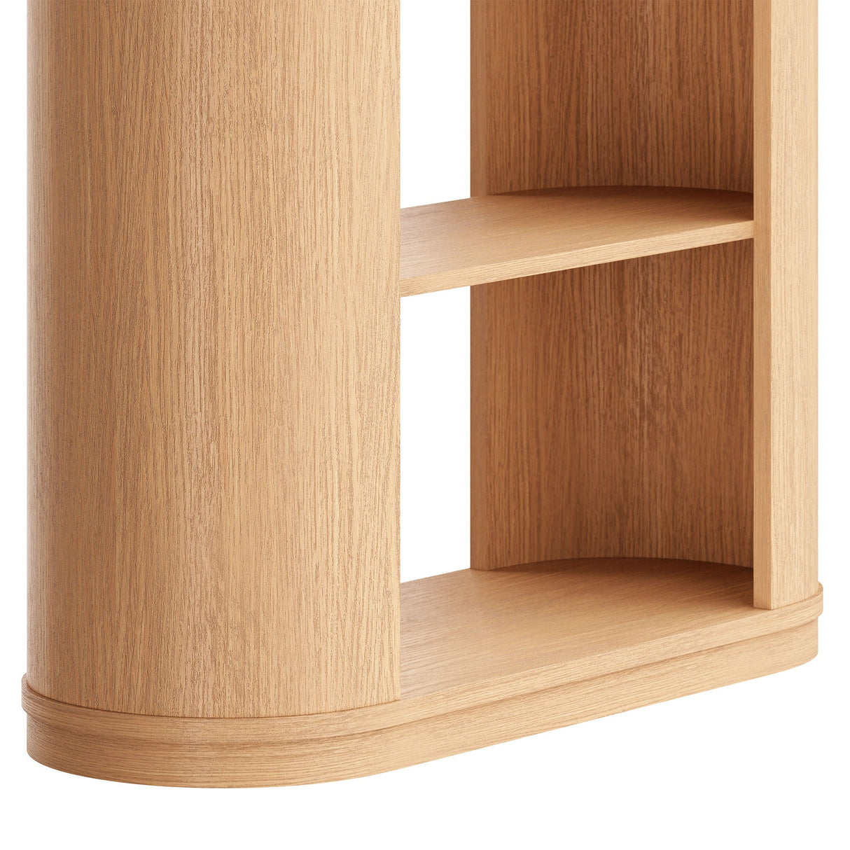 Aspect 74 Inch Curved 4 Tier Bookshelf by Modway
