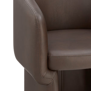 Verity Barrel Back Vegan Leather Dining Chair by Modway