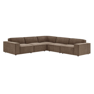 Restore 5-Piece Performance Fabric Upholstered Modular L-Shaped Sofa by Modway