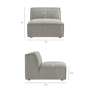 Restore 5-Piece Performance Fabric Upholstered Modular L-Shaped Sofa by Modway