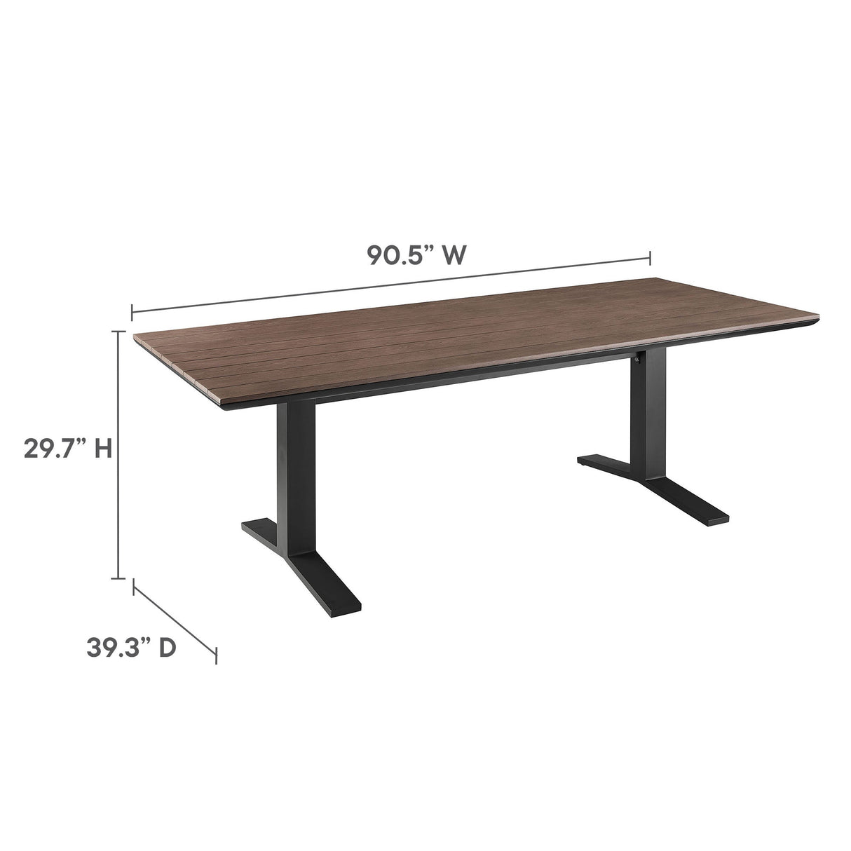 Aeris 7-Piece Outdoor Patio Aluminum Dining Set by Modway