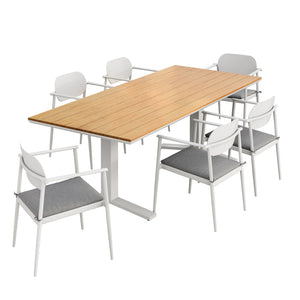 Aeris 7-Piece Outdoor Patio Aluminum Dining Set by Modway