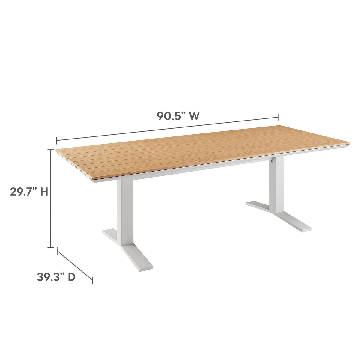 Aeris 7-Piece Outdoor Patio Aluminum Dining Set by Modway