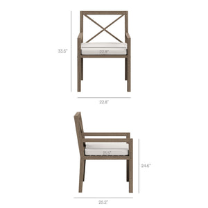 Northlake 7-Piece Outdoor Patio Teak Wood Dining Set by Modway