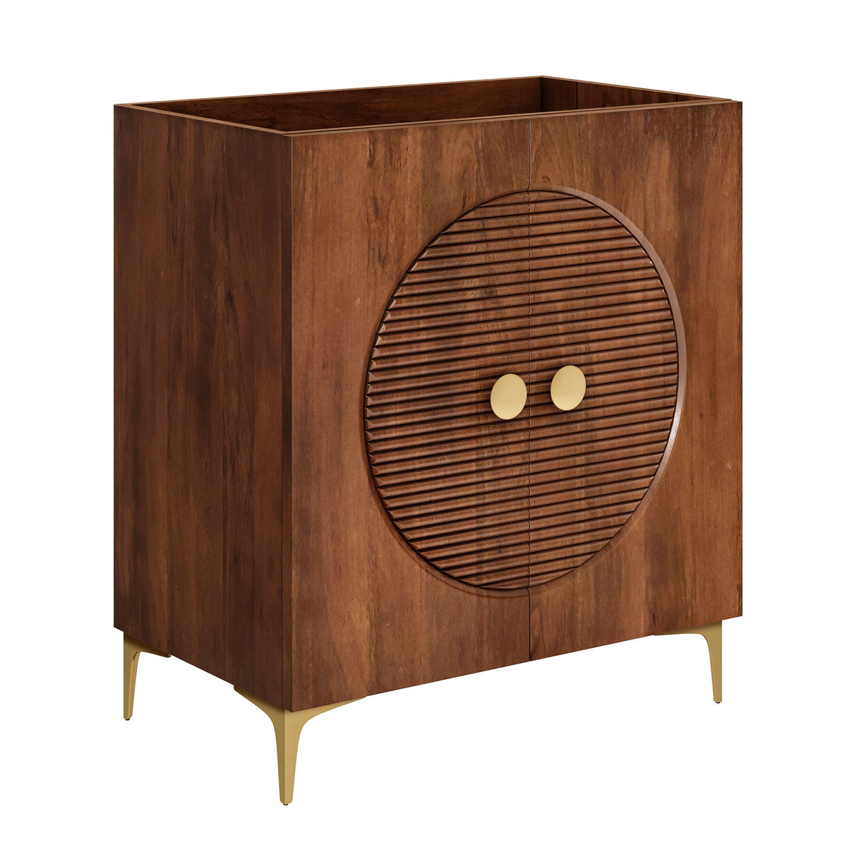 Vernon 30" Fluted Wood Vanity Cabinet Without Sink by Modway
