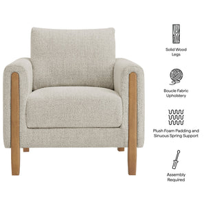 Hawken Boucle Fabric Accent Armchair by Modway
