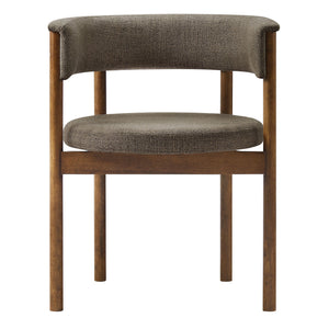 Clea Curved Upholstered Dining Chairs Set of 2