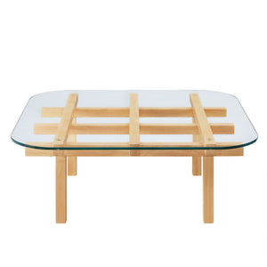 Isby 35 Inch Tempered Glass Coffee Table by Modway