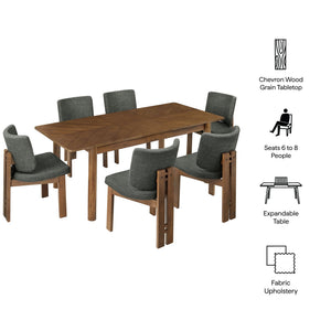 Alba 7-Piece Dining Set by Modway