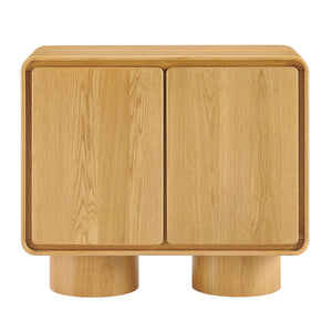 Lumo 2-Door Curved Wood Accent Cabinet by Modway
