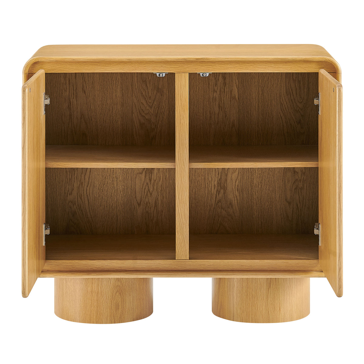 Lumo 2-Door Curved Wood Accent Cabinet by Modway