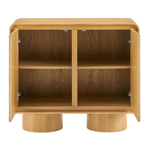 Lumo 2-Door Curved Wood Accent Cabinet by Modway