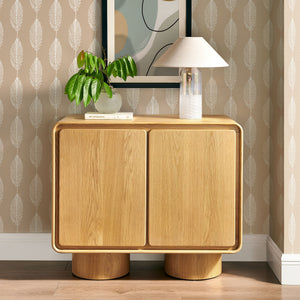 Lumo 2-Door Curved Wood Accent Cabinet by Modway