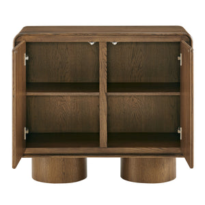 Lumo 2-Door Curved Wood Accent Cabinet by Modway