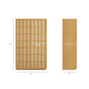 Aiko 64 Inch Tall Japandi Storage Cabinet by Modway