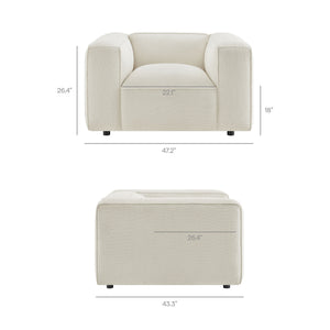 Auren Lattice Bouclé Upholstered Accent Chair by Modway