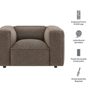Auren Lattice Bouclé Upholstered Accent Chair by Modway