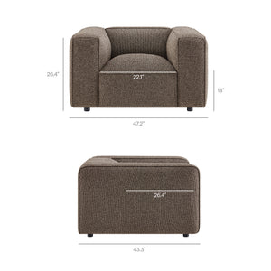 Auren Lattice Bouclé Upholstered Accent Chair by Modway