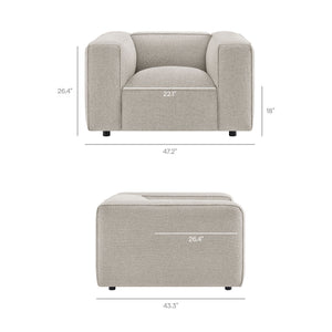 Auren Lattice Bouclé Upholstered Accent Chair by Modway