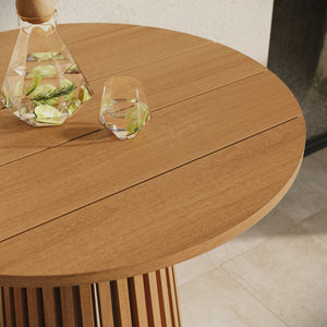 Reed 3-Piece Outdoor Patio Teak Wood Bar Set by Modway
