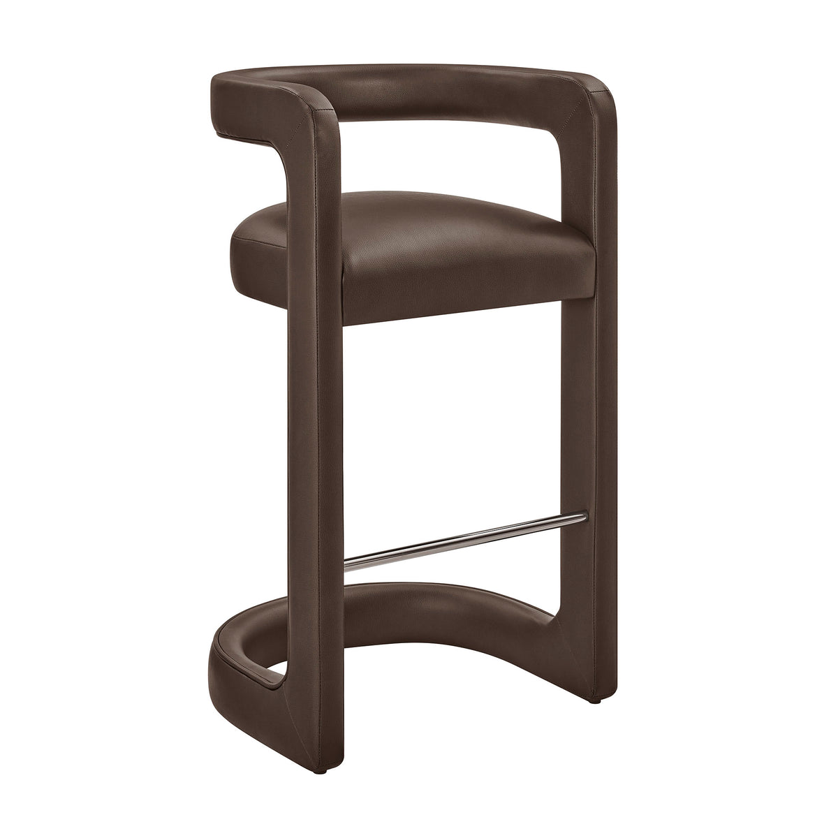 Winslow Premium Vegan Leather Bar Stool Set of 2 by Modway