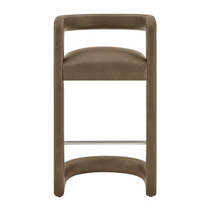 Winslow Premium Vegan Leather Bar Stool Set of 2 by Modway