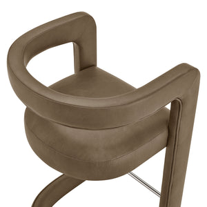 Winslow Premium Vegan Leather Bar Stool Set of 2 by Modway