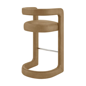Winslow Premium Vegan Leather Bar Stool Set of 2 by Modway