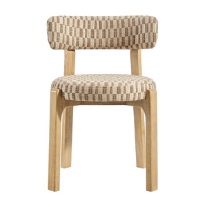 Marsha Retro Upholstered Fabric Dining Chairs Set of 2 by Modway