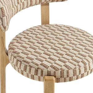 Marsha Retro Upholstered Fabric Dining Chairs Set of 2 by Modway