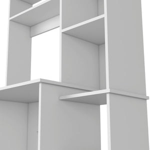 Versalles Writing Desk, Two Superior Shelves, Five Cubbies - White