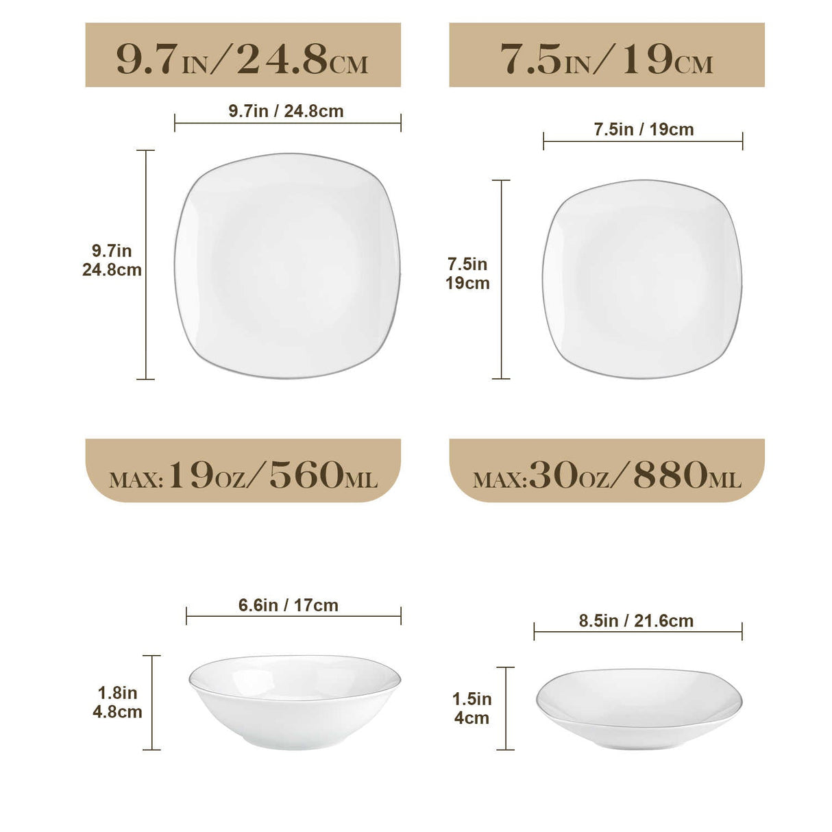 Elisa 24 Piece Dinnerware Set