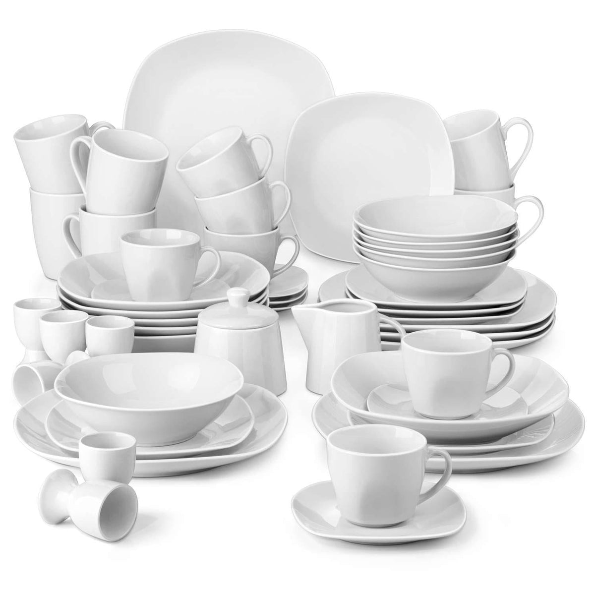 MALACASA Elisa 50 Piece Dinnerware Set
